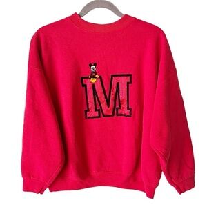 Vintage Disney Sweatshirt Women's XL Mickey & Co. Mickey & Mouse Crew Neck 90s
